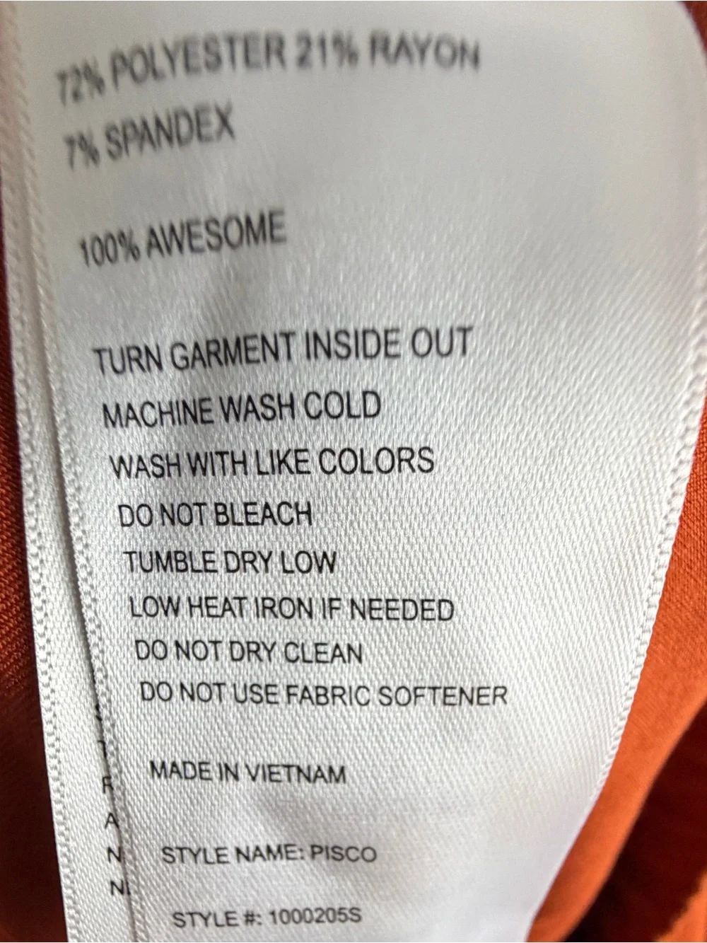 Figs Pisco Straight Leg Scrub Pant Men’s Large Short NWT Rust Orange